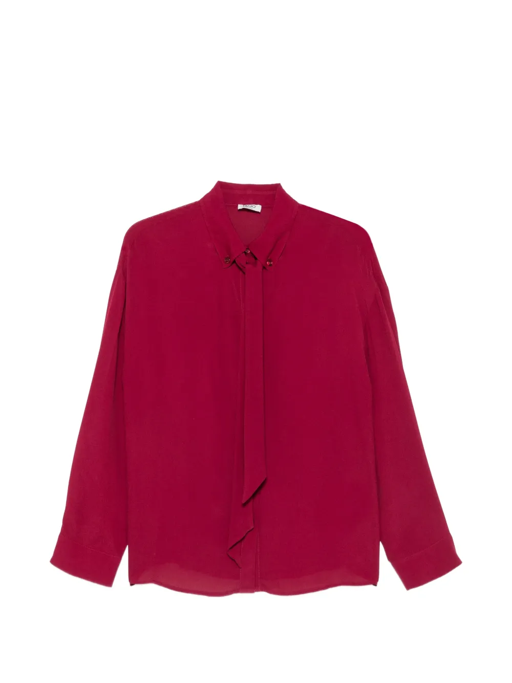 LIU JO button-down pussy-bow shirt - Rot
