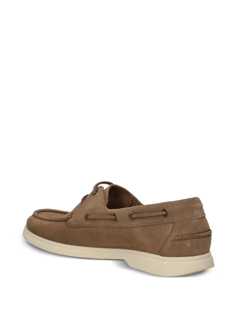 BOSS Loafers met veters Beige