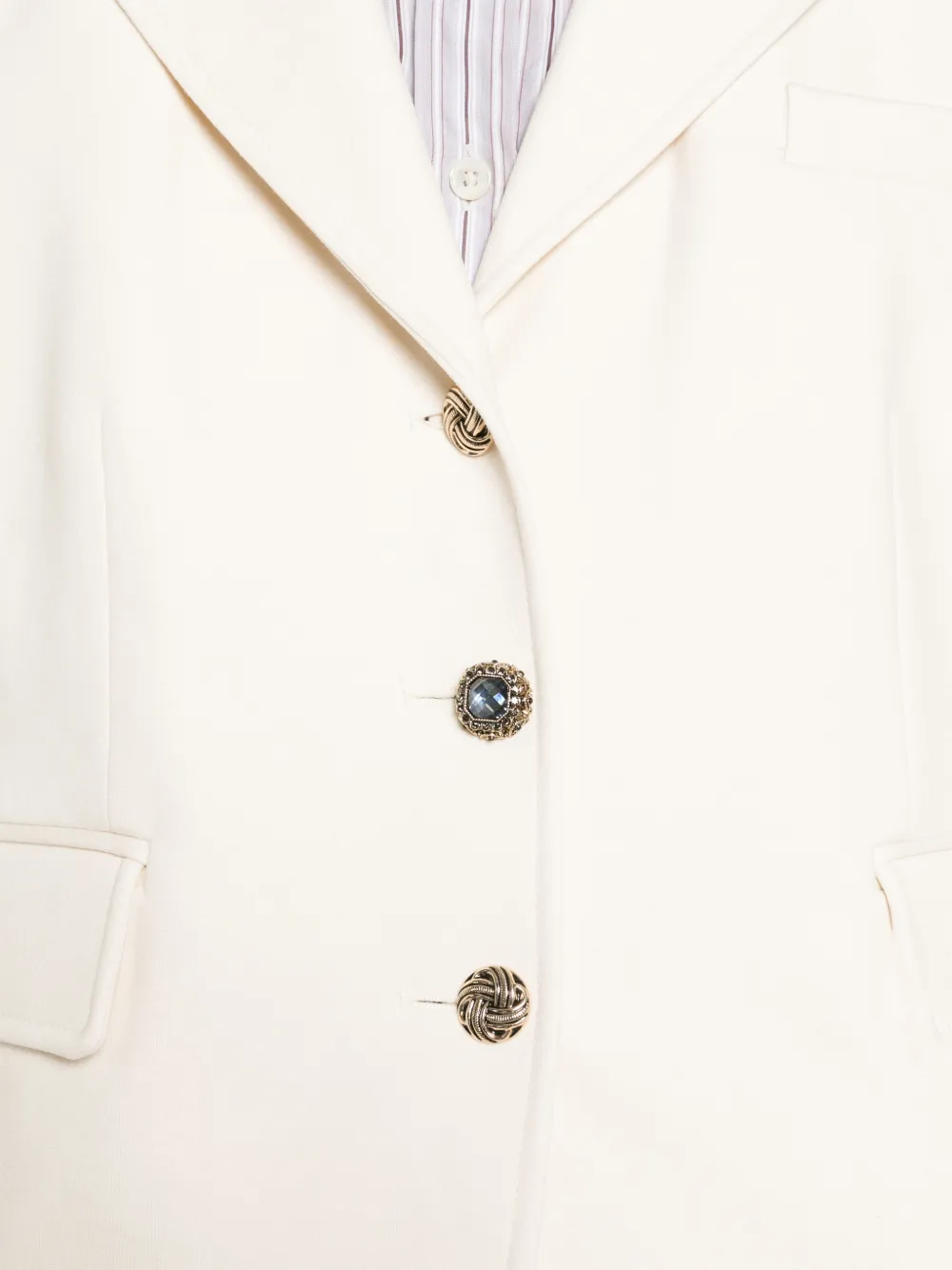 LIU JO embellished-button blazer Beige