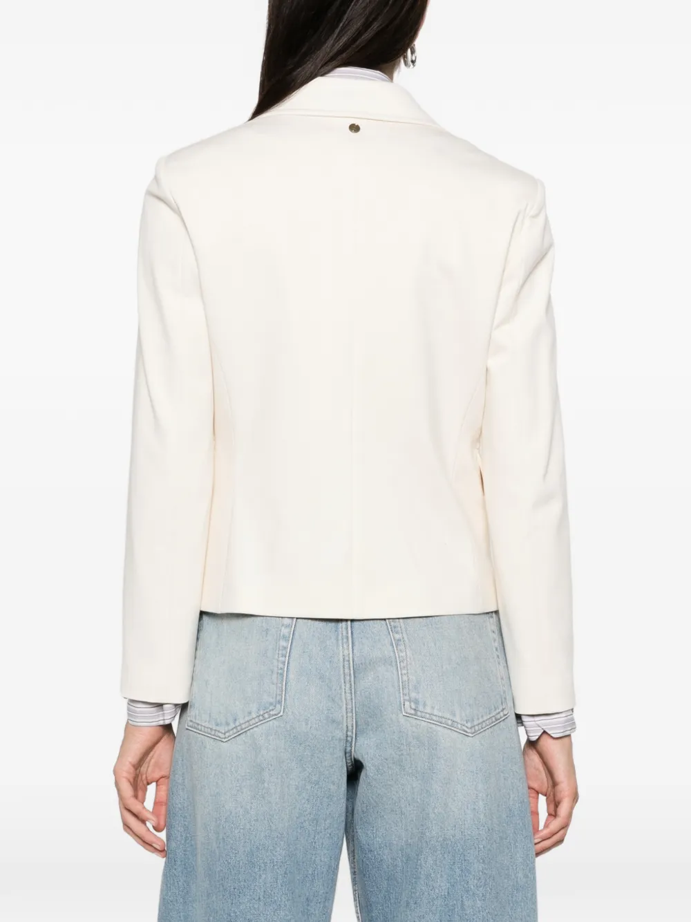 LIU JO embellished-button blazer Beige