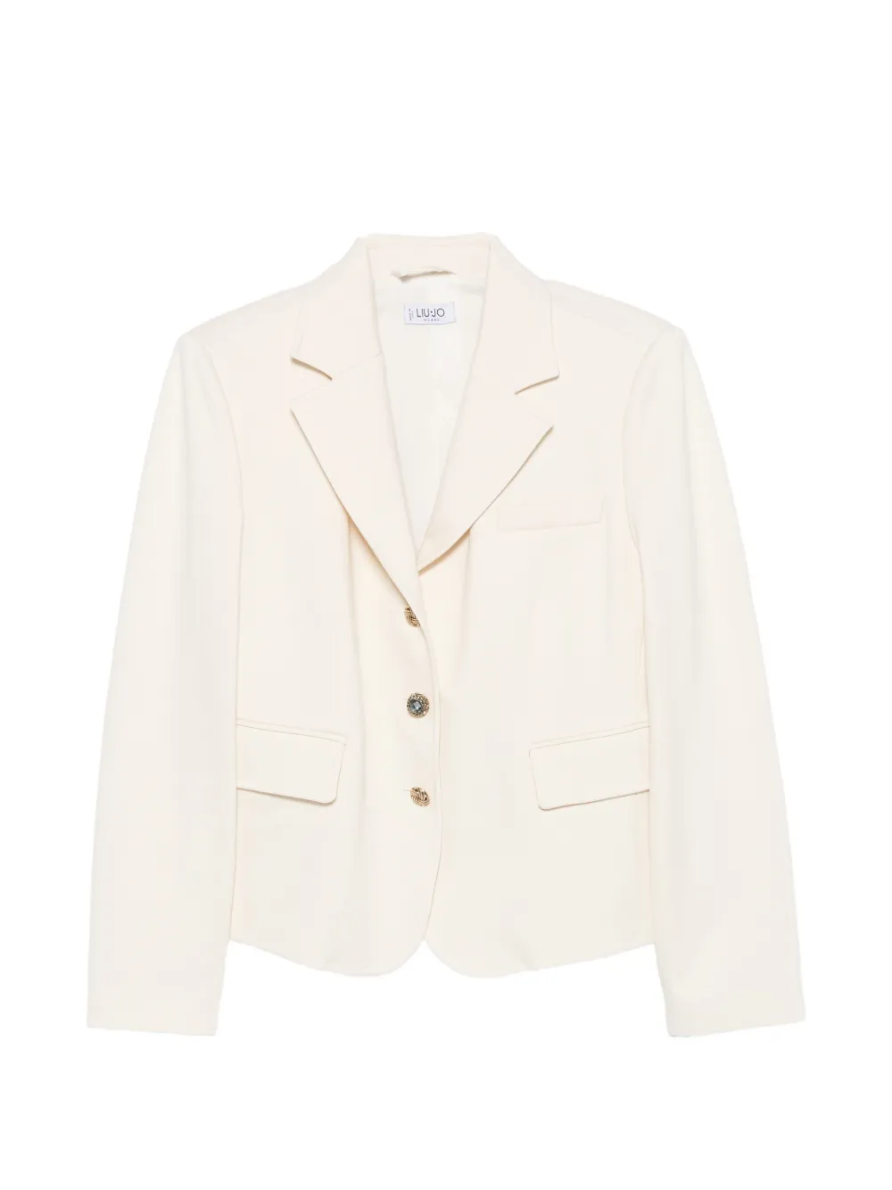 LIU JO embellished-button blazer - Nude