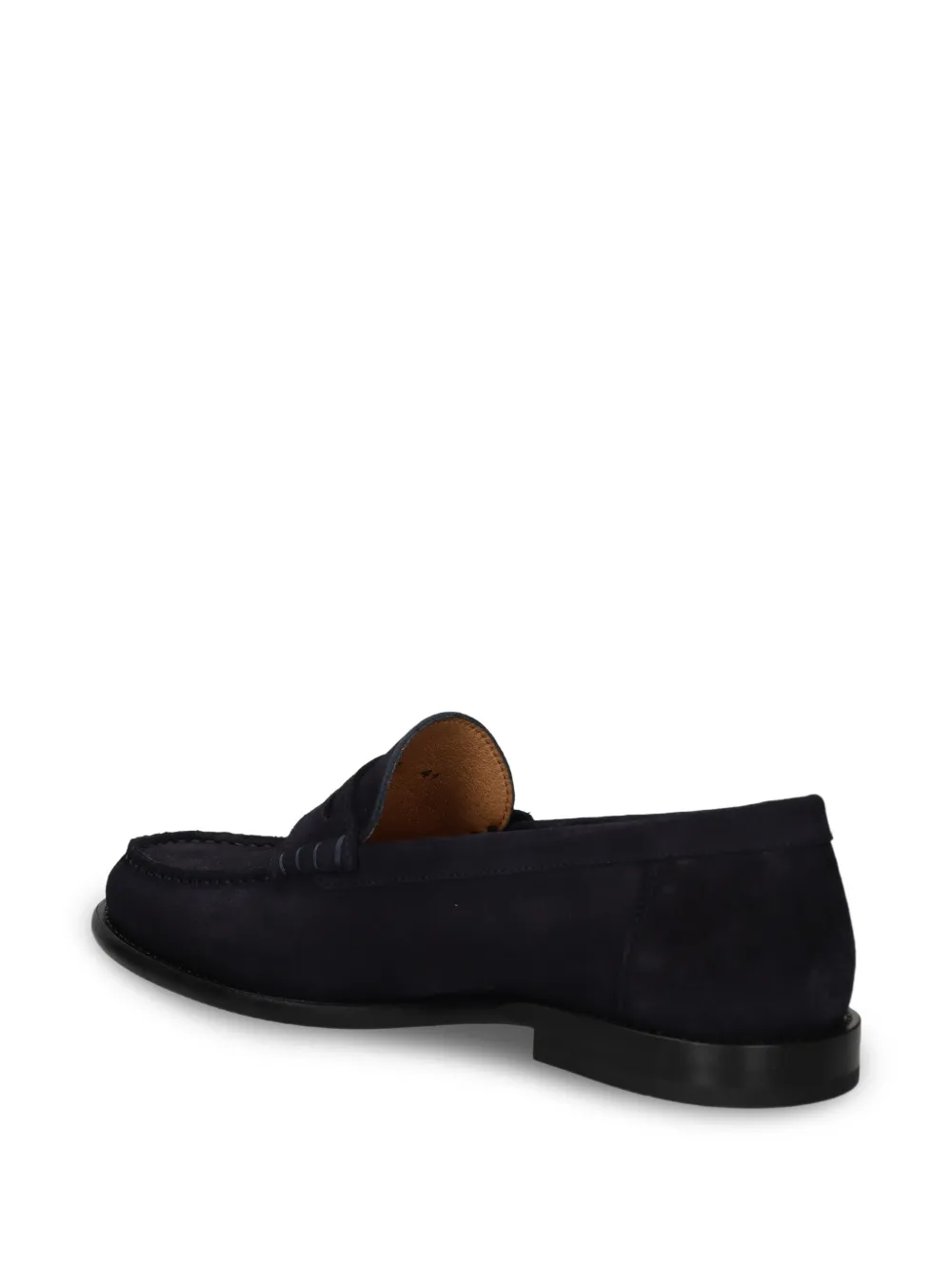 BOSS Suède loafers Blauw