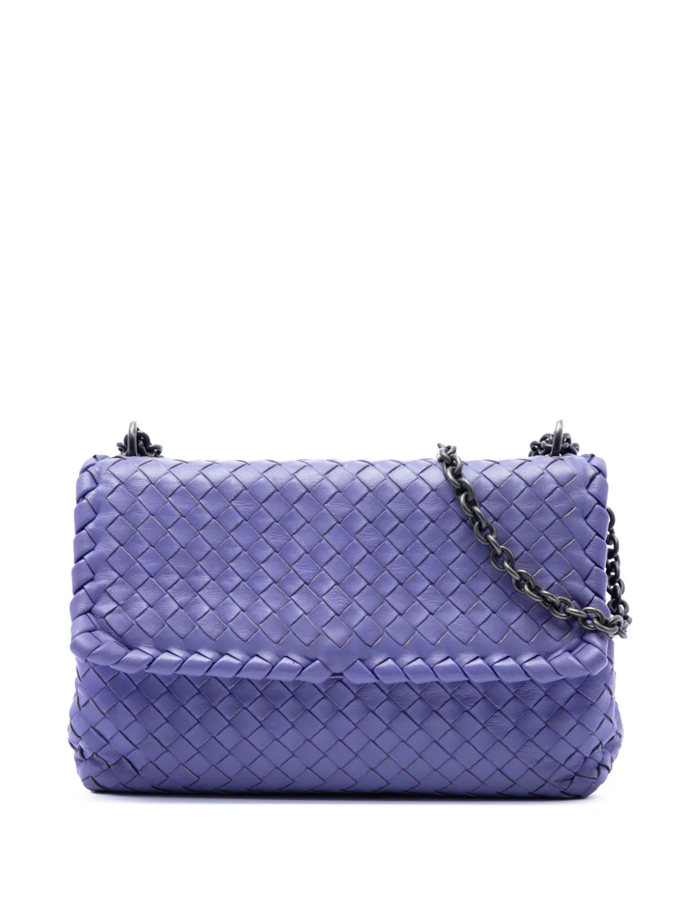 Bottega Veneta Pre-Owned 2012-2026 Small Nappa Intrecciato Olimpia crossbody bag - Viola