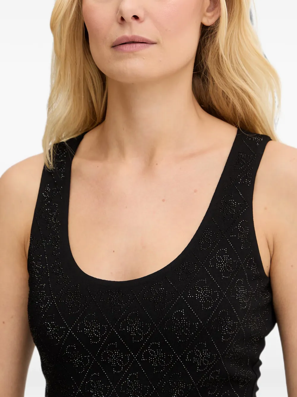 GUESS USA Tanktop met logo Zwart