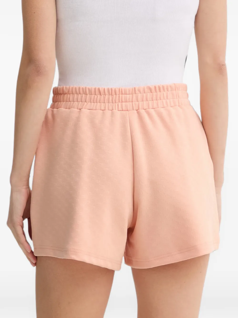 GUESS USA Clara shorts met monogram-patroon en logopatch Oranje