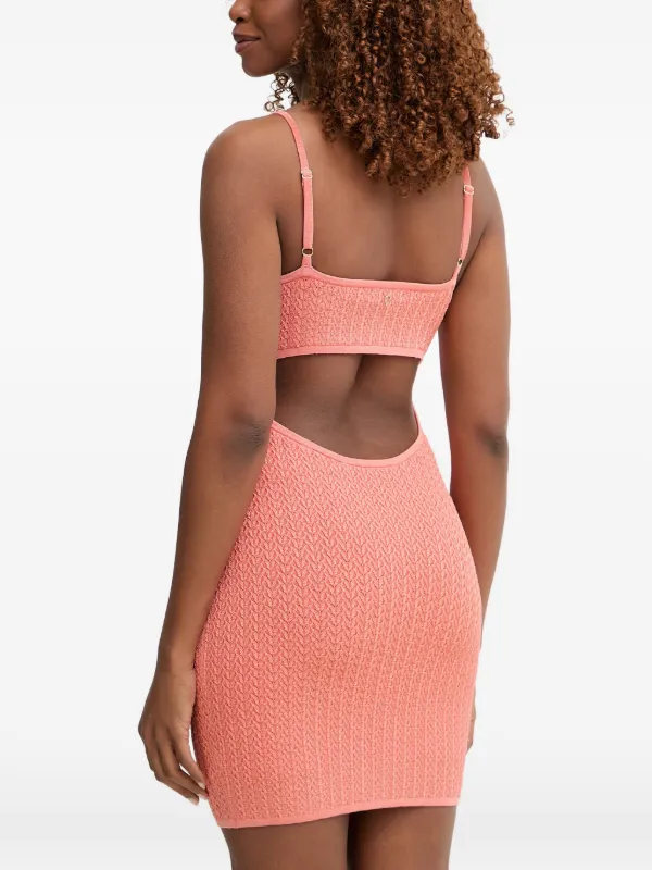 guess pink dresses GUESS USA Textured Mini Dress | Pink