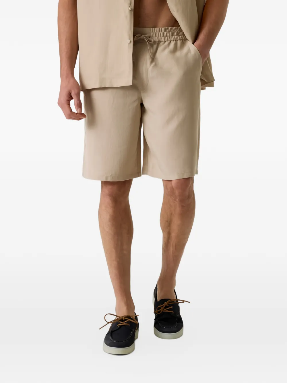 GUESS USA Shorts met trekkoord Beige