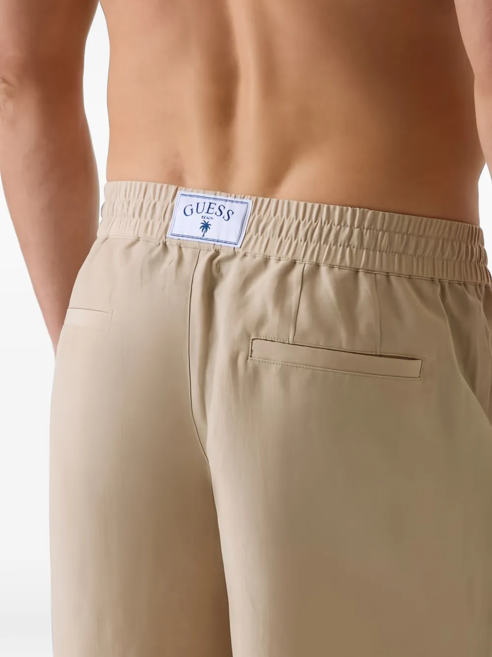 GUESS USA Shorts met trekkoord Beige
