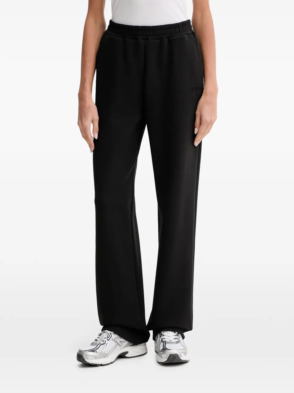 GUESS USA Habi logo-embroidered track pants - Nero