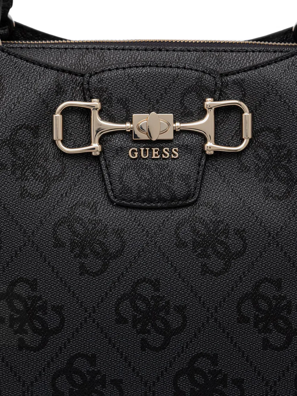 GUESS USA Janie shopper met 4G-monogram Zwart