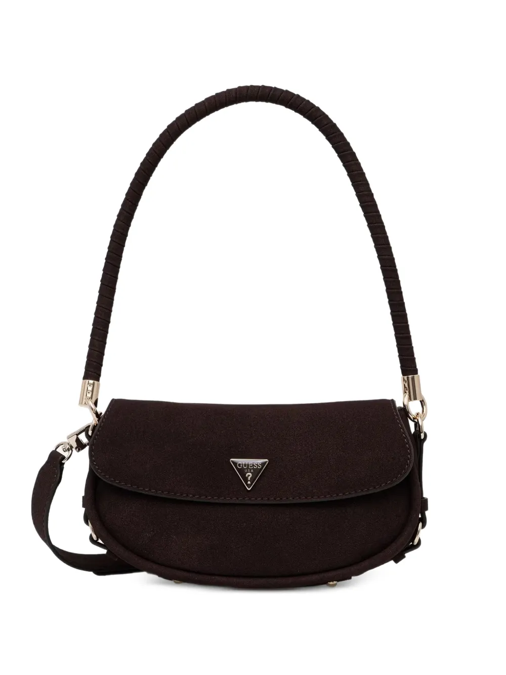 GUESS USA Danya logo-plaque shoulder bag - Marrone