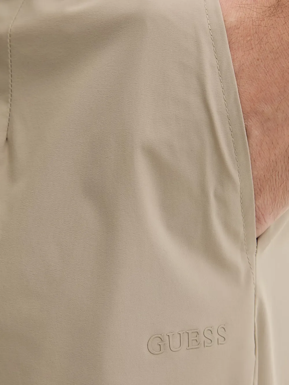 GUESS USA Geplooide jurk Beige