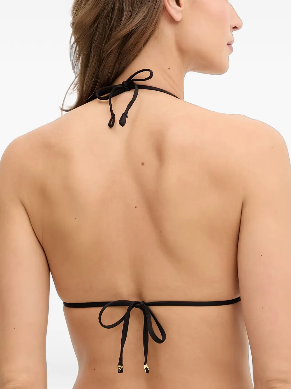 GUESS USA Triangel bikinitop met stras Zwart