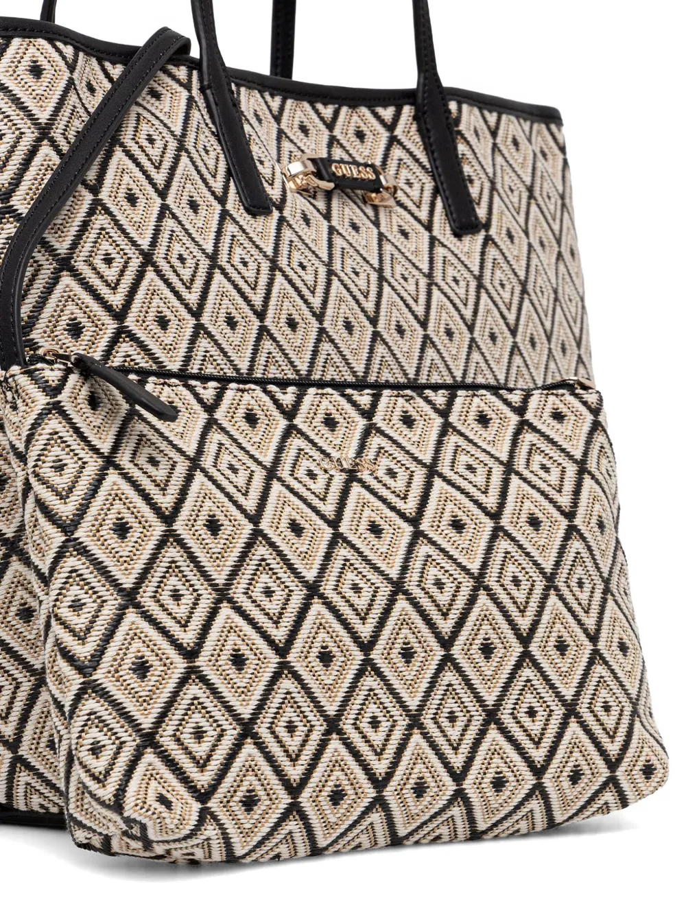 GUESS USA Sophia shopper met geometrisch patroon Beige