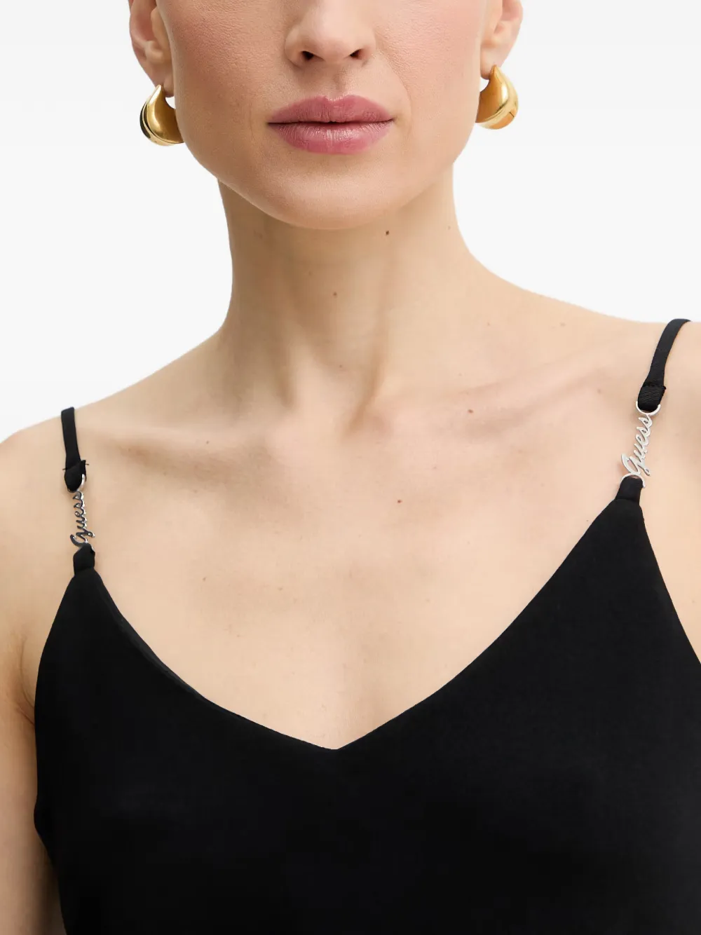 GUESS USA Tanktop met logo Zwart