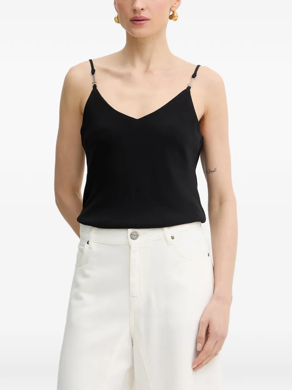 GUESS USA logo-lettering tank top - Nero