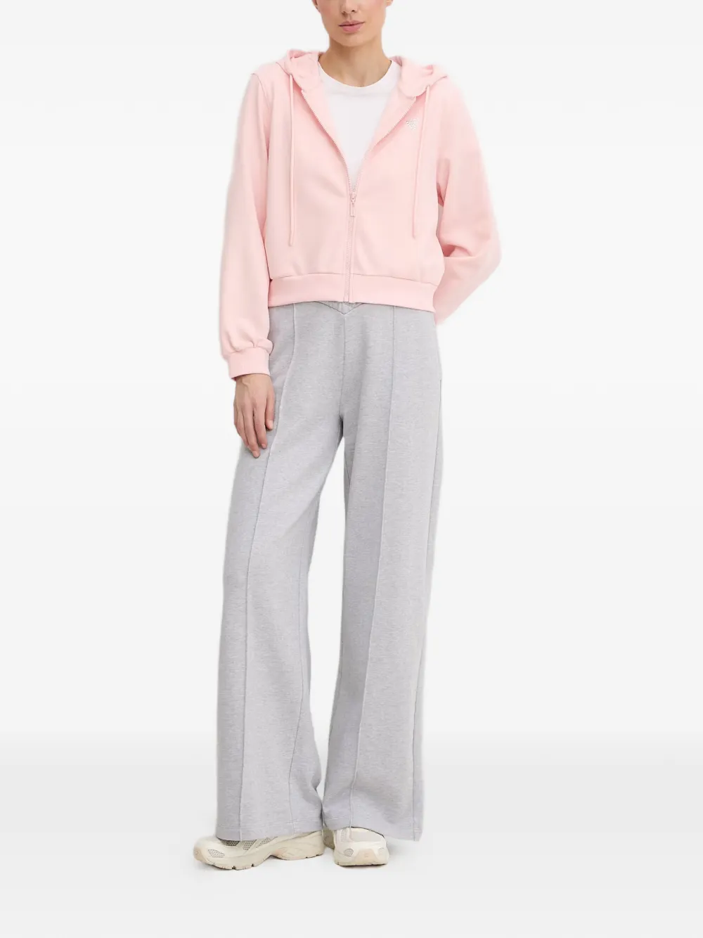 GUESS USA Hoodie verfraaid met stras Roze