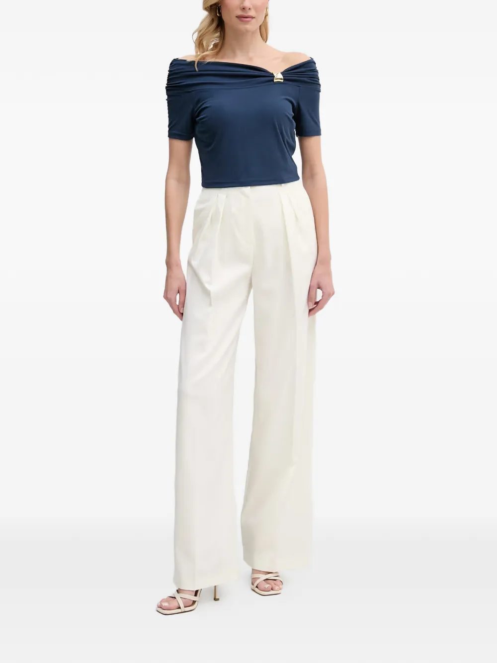 GUESS USA Off-shoulder top Blauw
