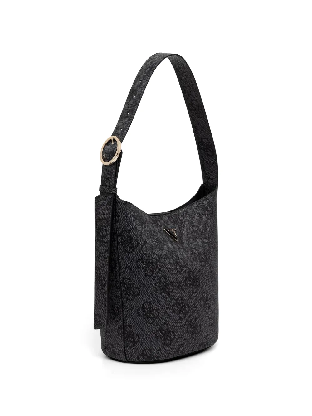 GUESS USA Shopper met logoplakkaat en monogramprint Zwart
