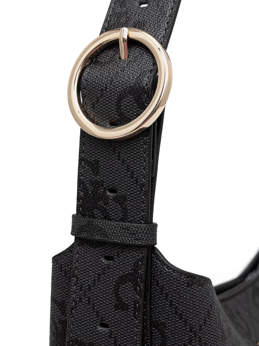 GUESS USA Shopper met logoplakkaat en monogramprint Zwart