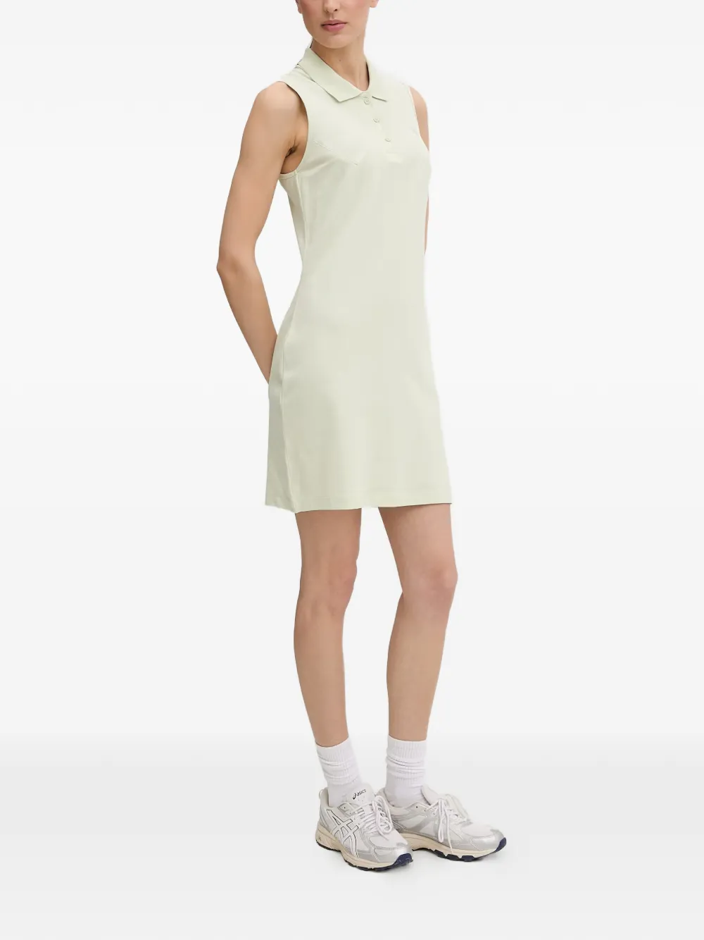 GUESS USA sleeveless polo-collar mini dress - Grün