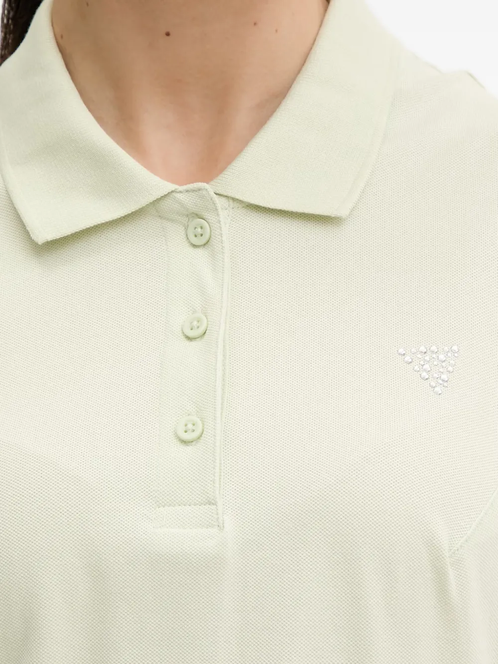 GUESS USA Mouwloze mini-jurk met polokraag Groen