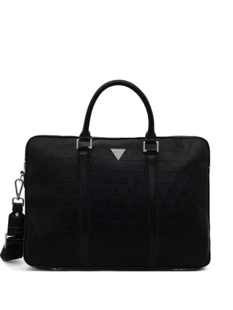 GUESS USA Torino geometric-patterned briefcase