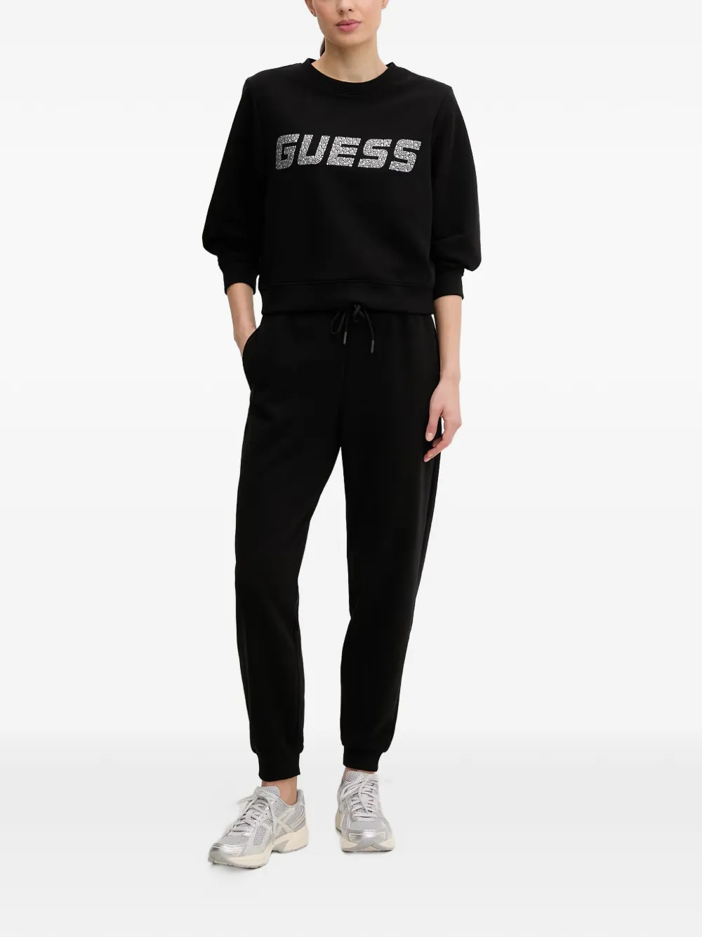 GUESS USA Sweater verfraaid met stras Zwart
