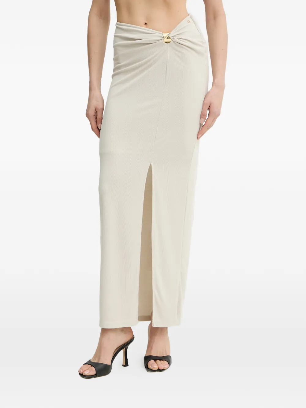GUESS USA twist-detail maxi pencil skirt - Toni neutri