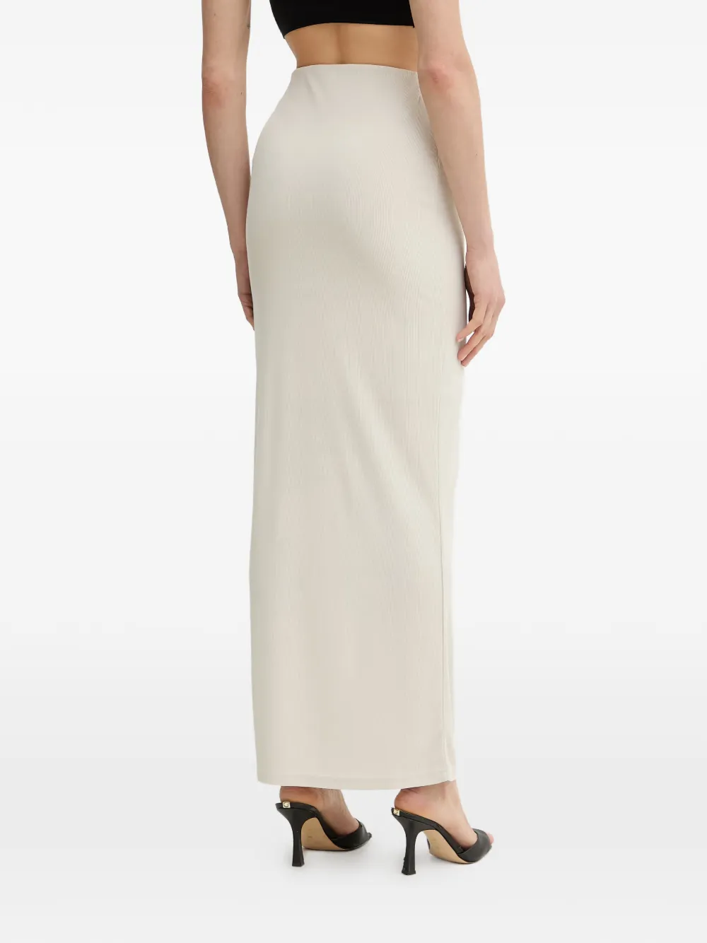 GUESS USA Maxi-kokerrok met gedraaid detail Beige