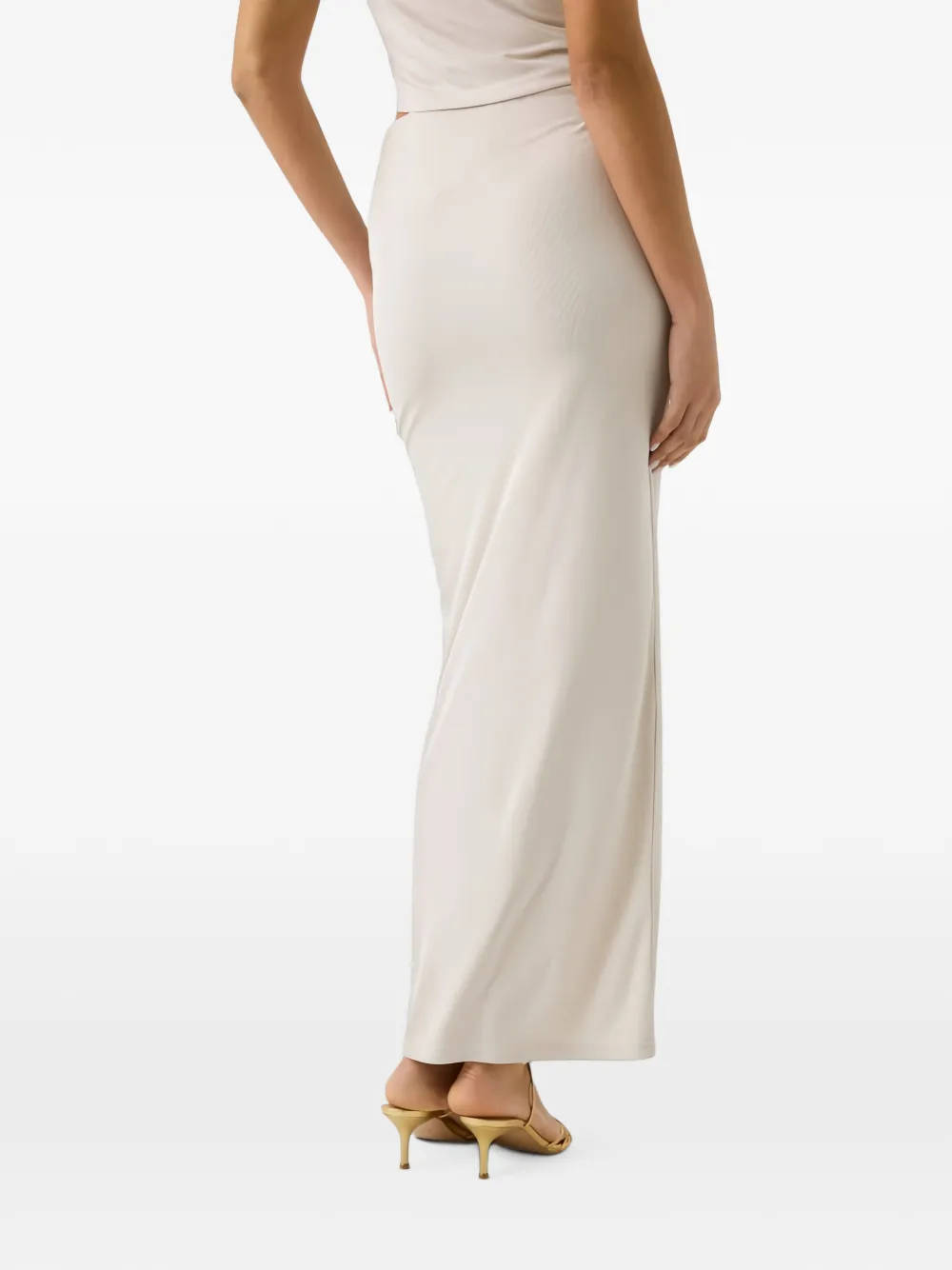 GUESS USA Maxi-kokerrok met gedraaid detail Beige