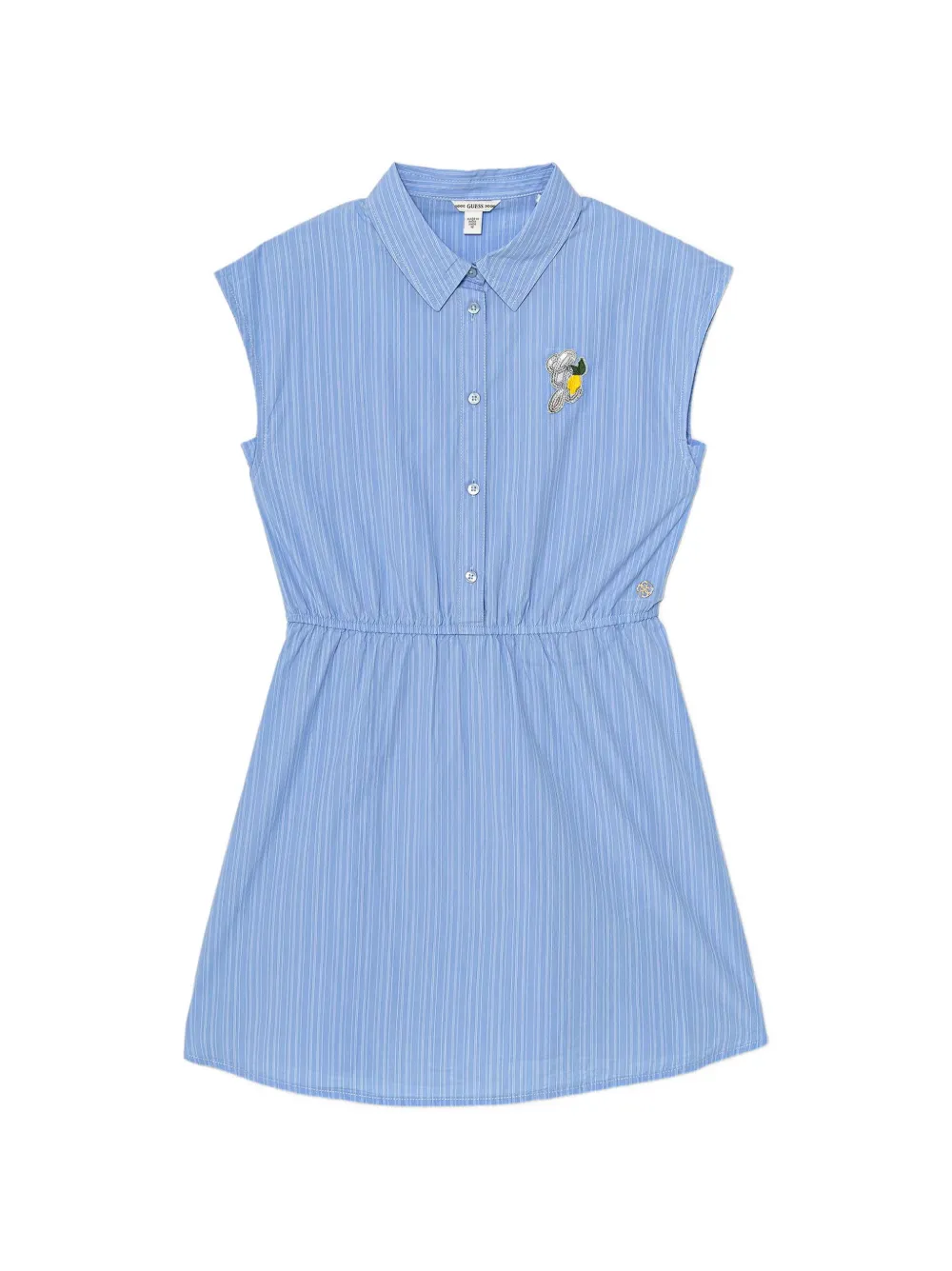 Guess kids striped midi dress Blauw