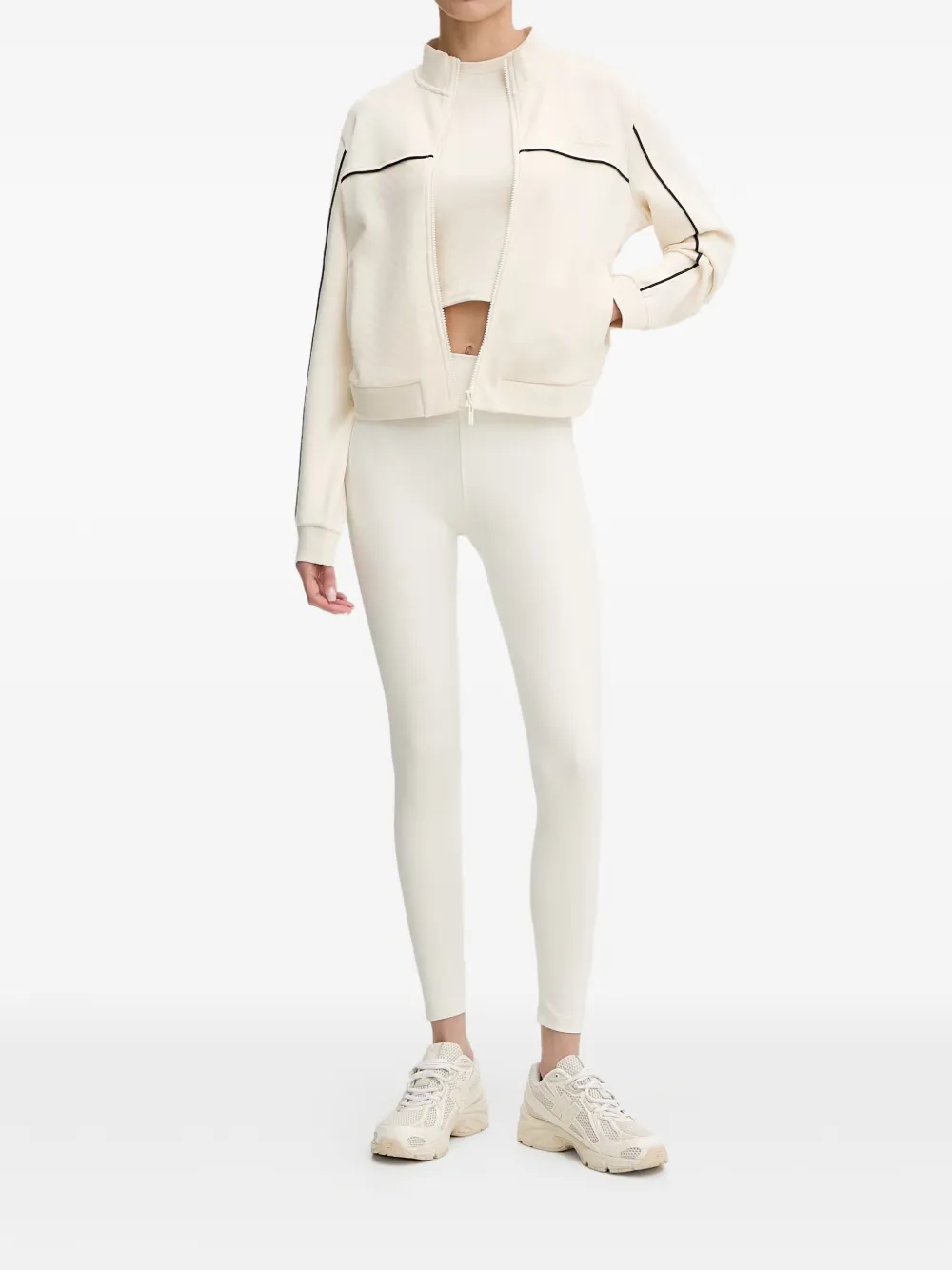 GUESS USA Sweater met geborduurd logo Beige