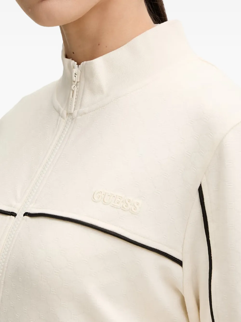 GUESS USA Sweater met geborduurd logo Beige