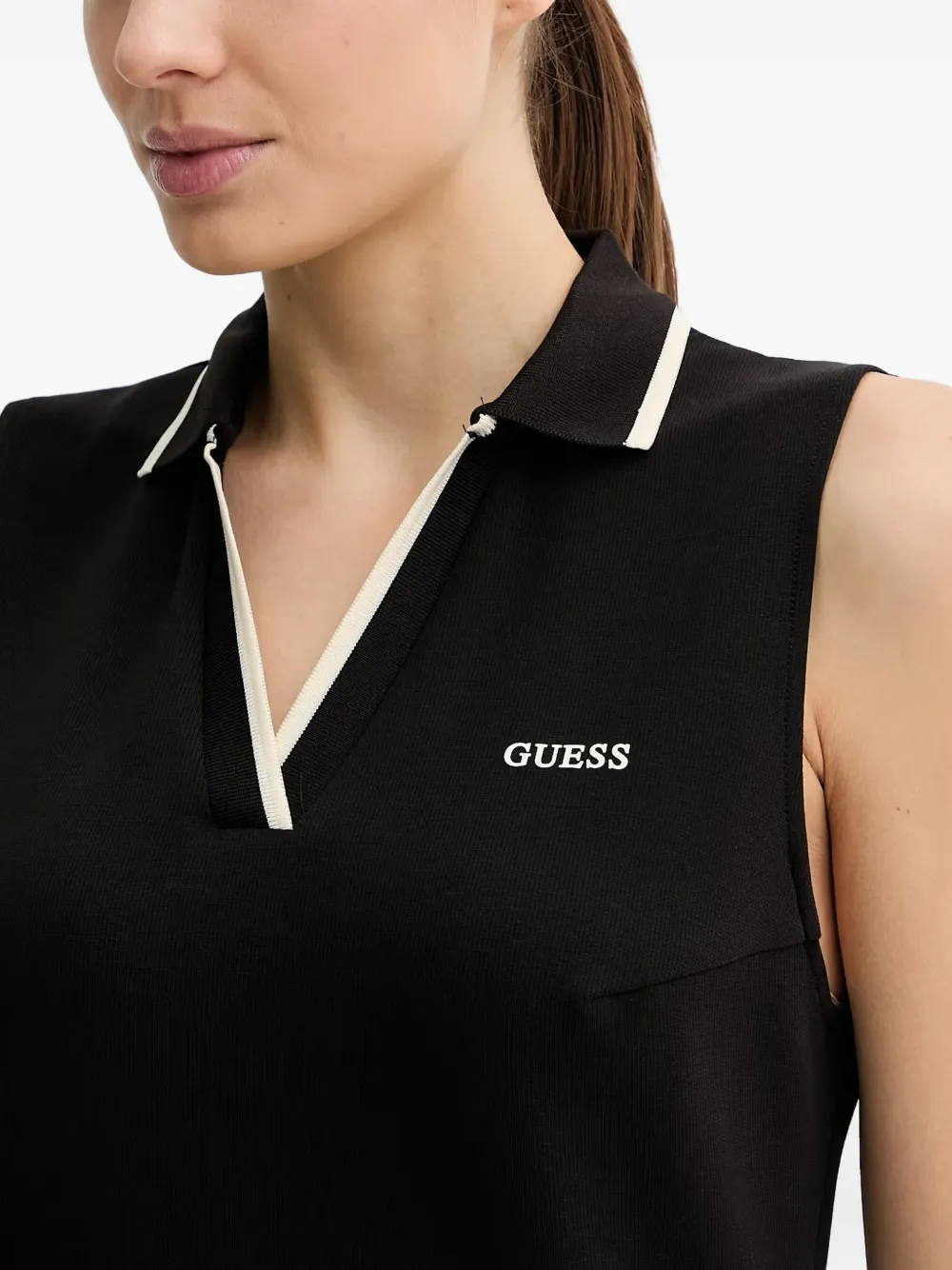 GUESS USA Mouwloze mini-jurk Zwart