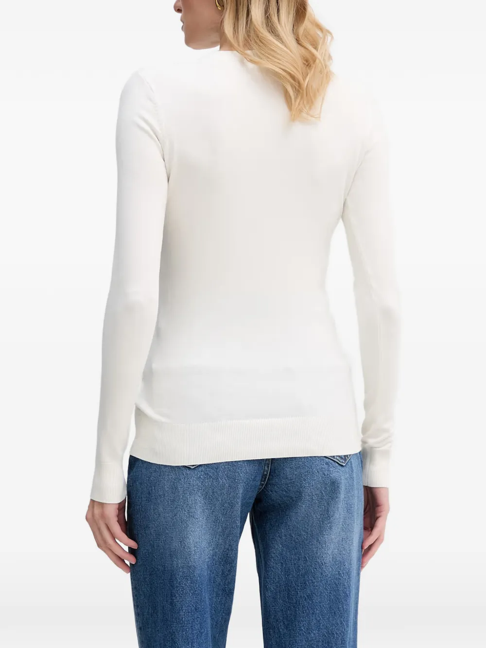 GUESS USA Trui verfraaid met logo Wit