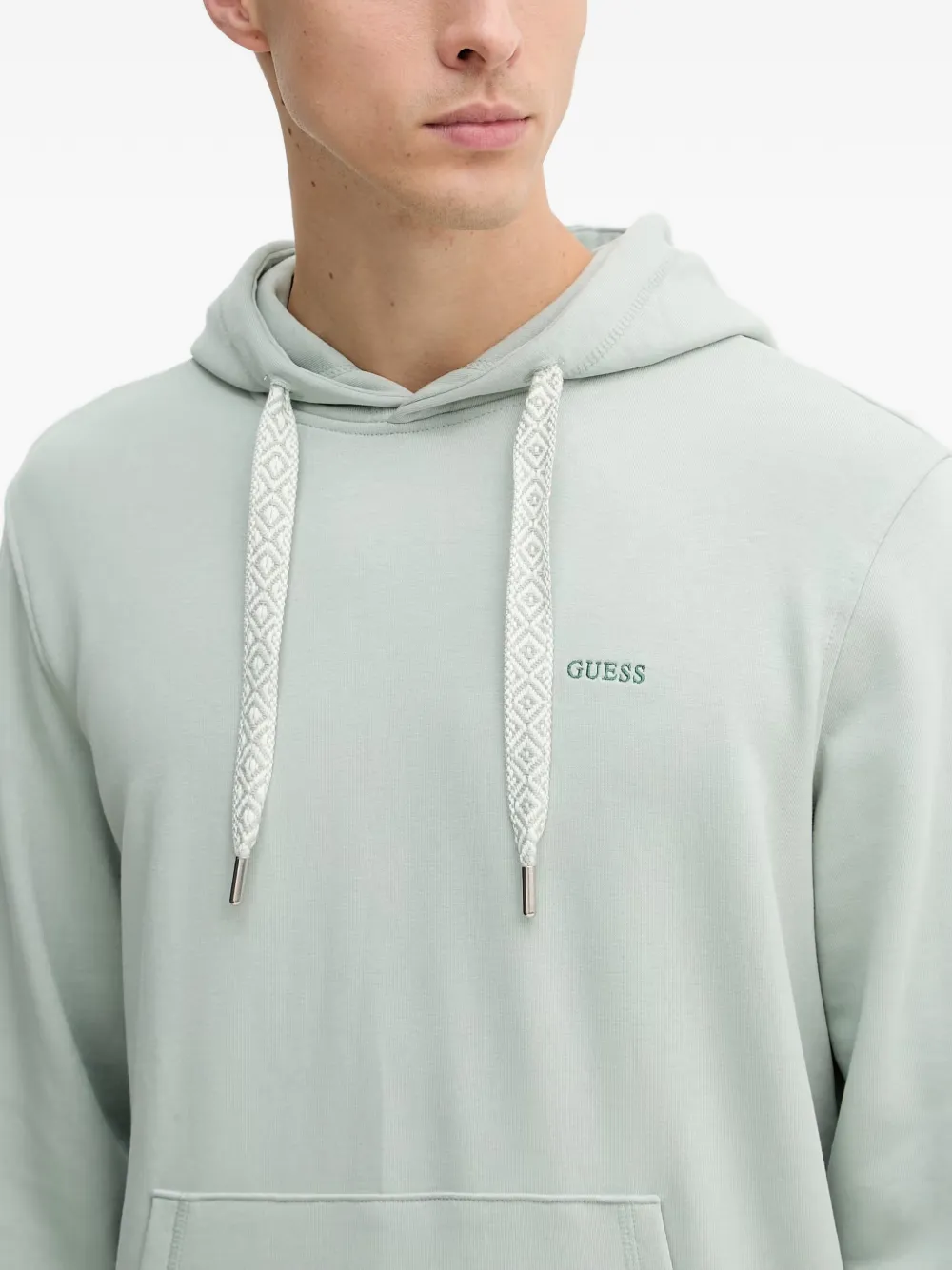 GUESS USA Hoodie met geborduurd logo Groen
