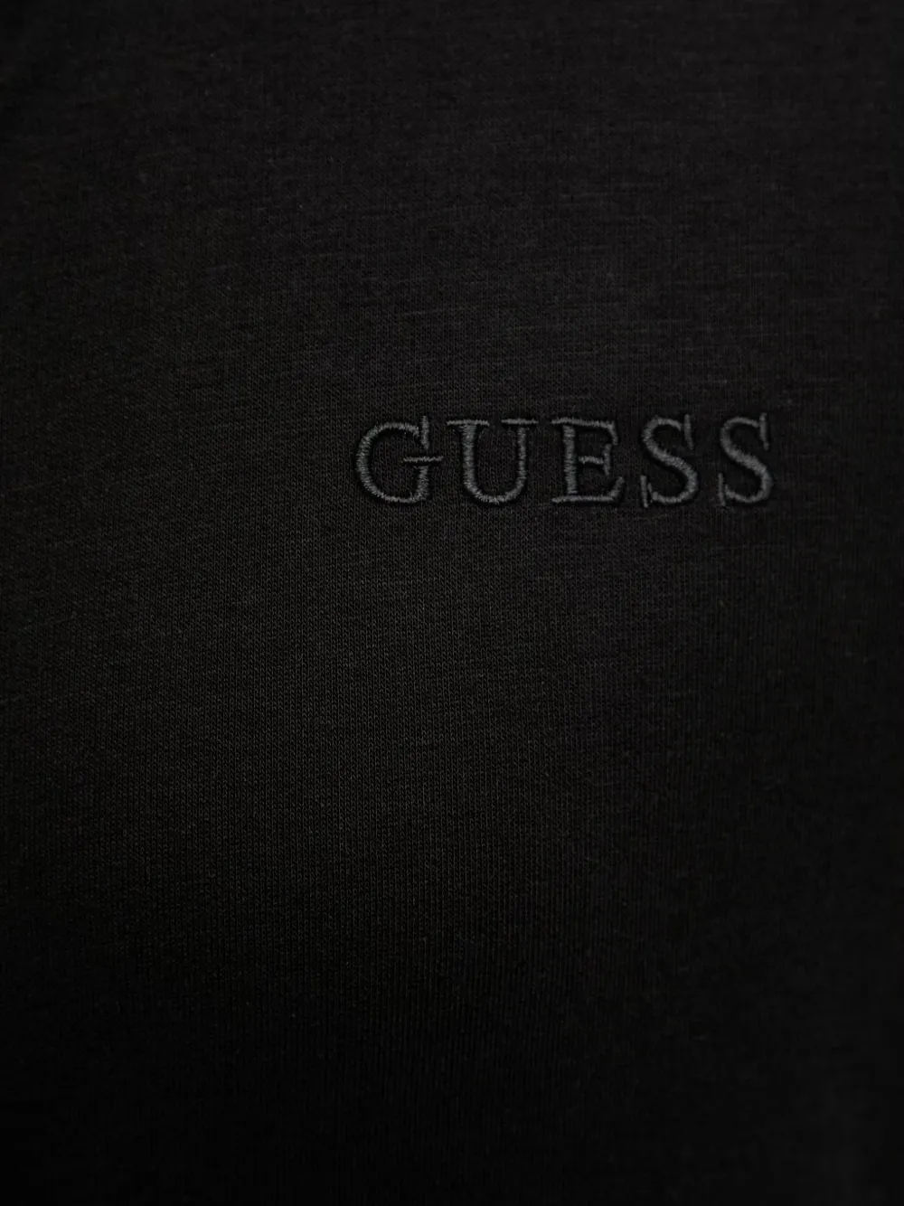 GUESS USA Junie hoodie met geborduurd logo en rits Zwart