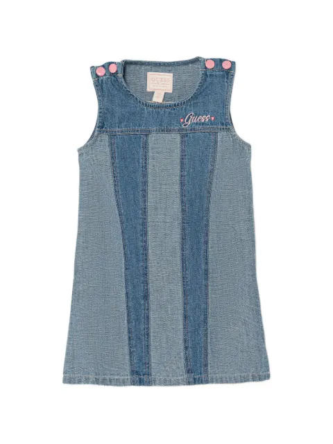 guess kids panelled sleeveless mini dress