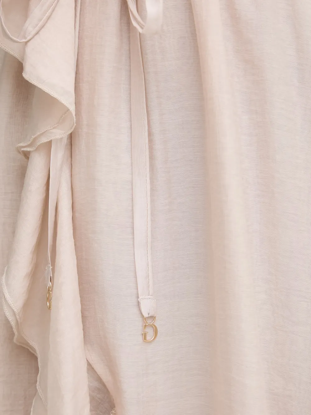 GUESS USA Maxi-jurk met ruches Beige