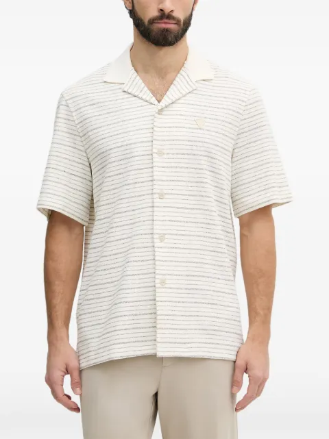 GUESS USA striped camp-collar shirt
