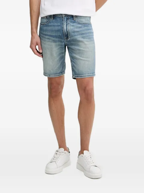 GUESS USA logo-patch denim shorts