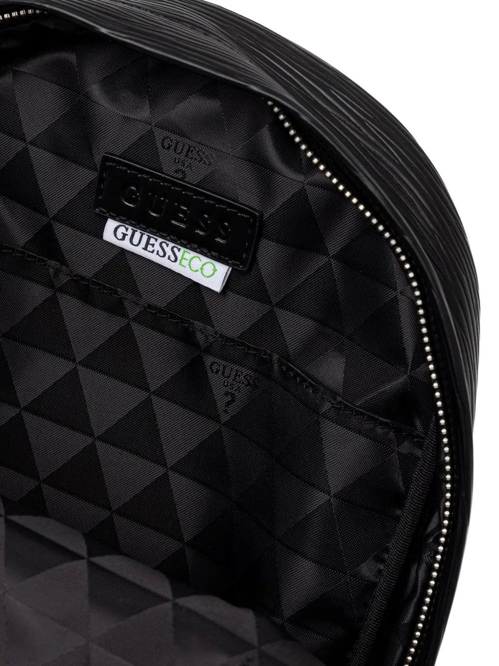 GUESS USA Milano rugzak met logoplakkaat en textuur Zwart