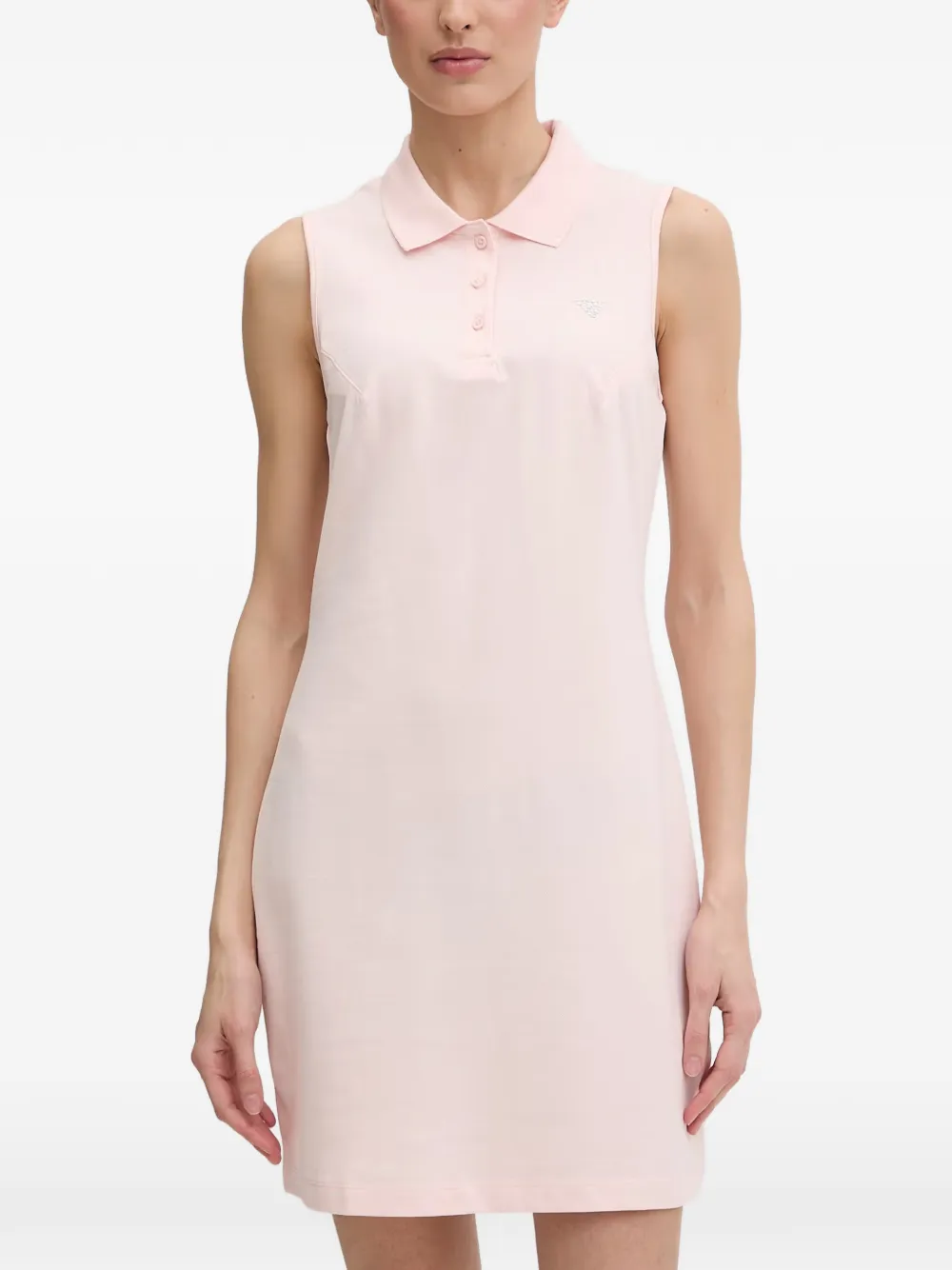 GUESS USA Mouwloze mini-jurk met polokraag Roze