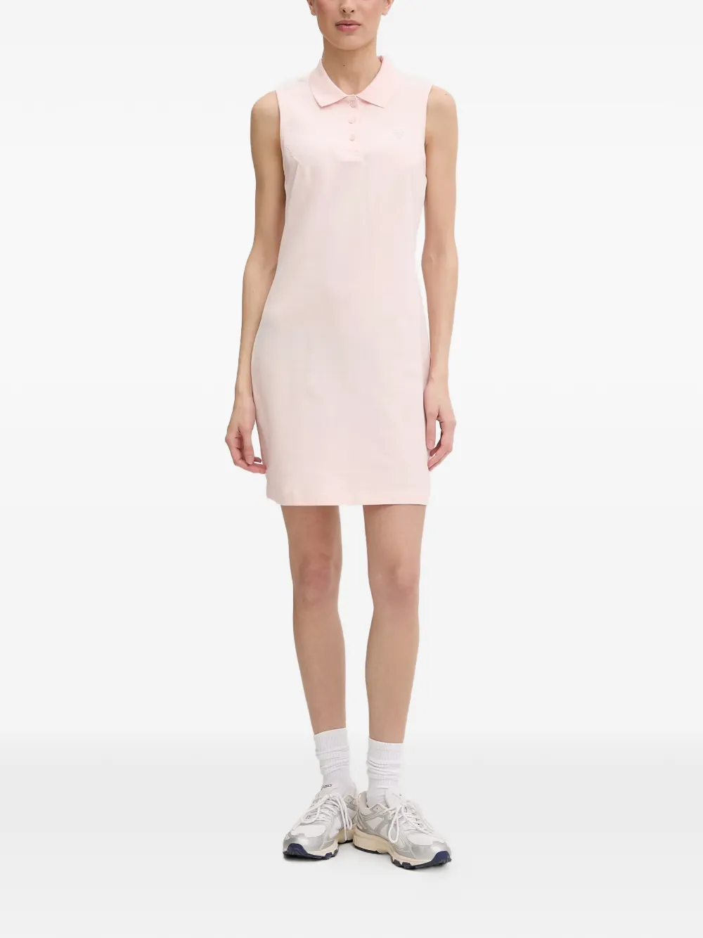 GUESS USA sleeveless polo-collar mini dress - Rosa
