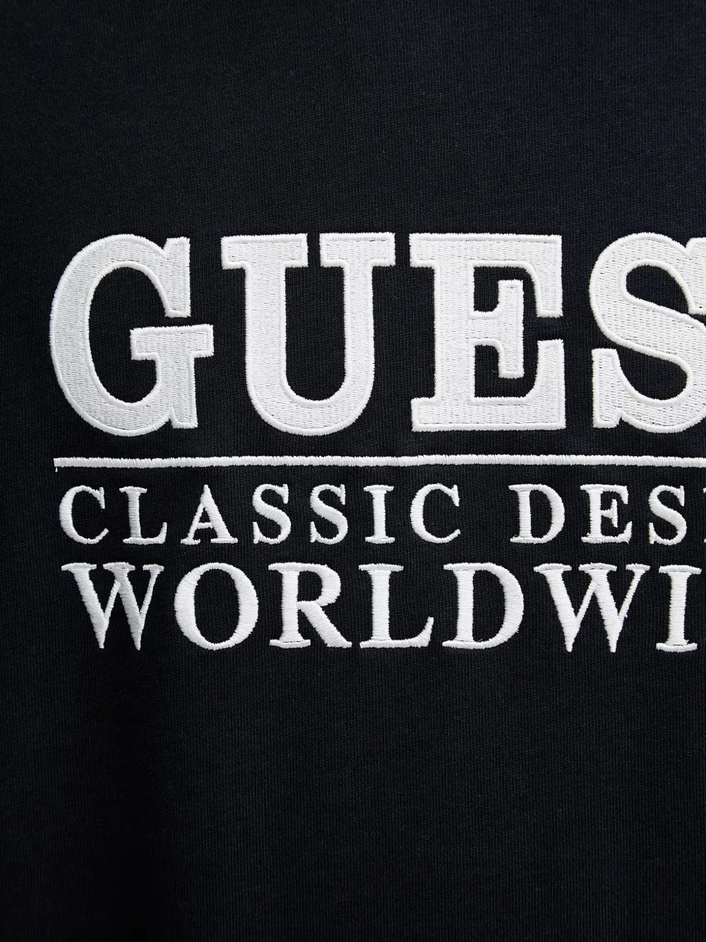 GUESS USA T-shirt met geborduurd logo Zwart