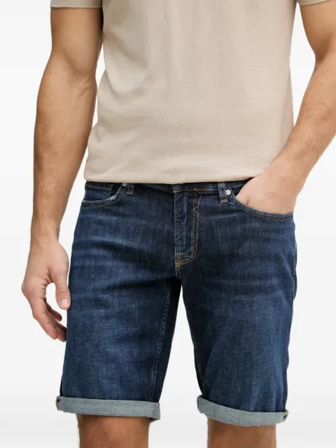 GUESS USA Sonny logo-patch denim shorts
