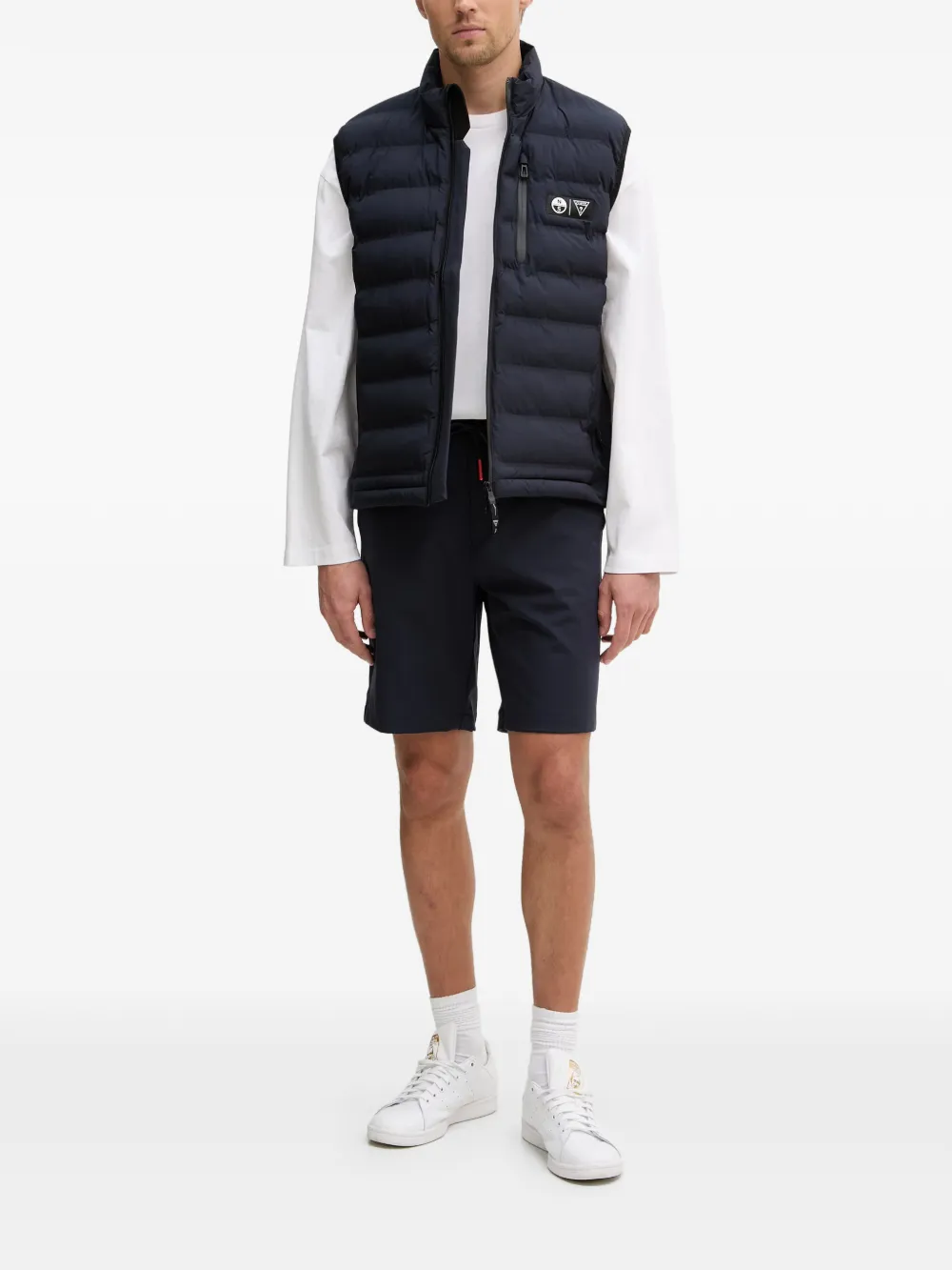 GUESS USA x North Sails bodywarmer met logopatch Blauw