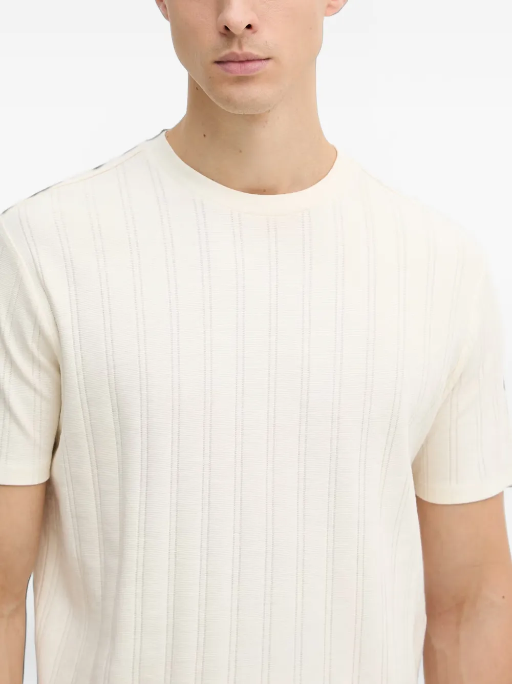 GUESS USA Ribgebreid T-shirt Beige