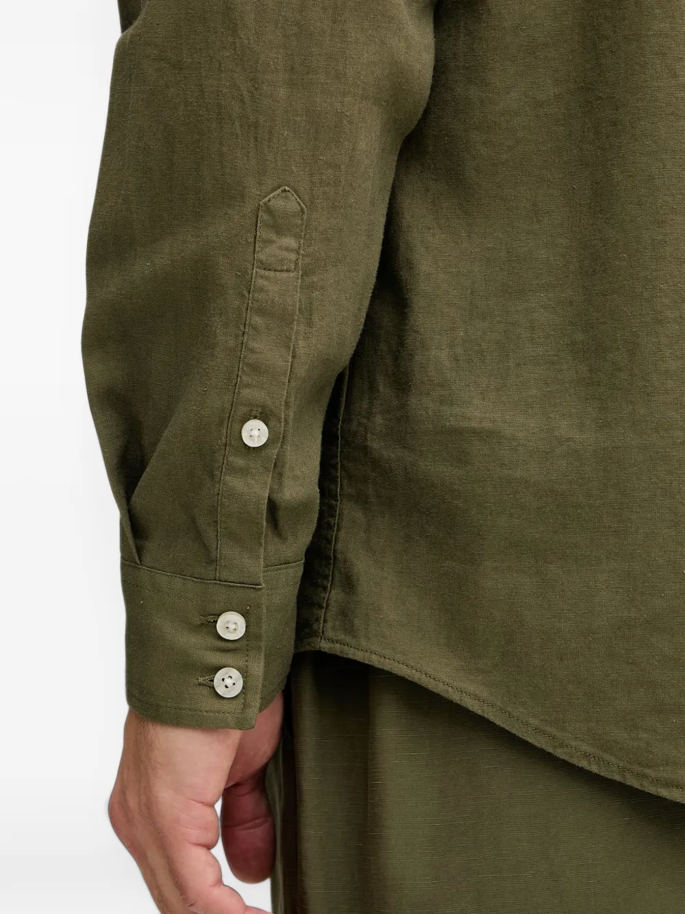 GUESS USA Overhemd met logopatch Groen